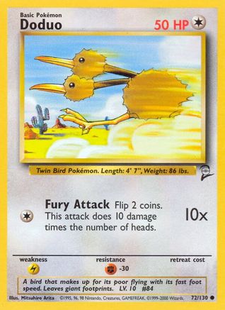 Doduo 072/130 - Base Set 2