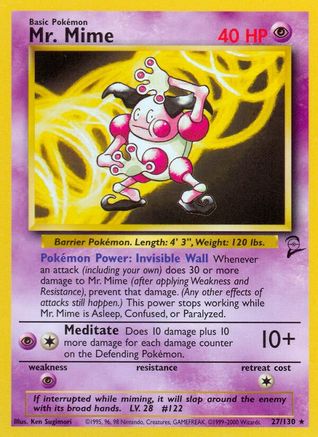 Mr. Mime 027/130 - Base Set 2
