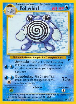 Poliwhirl 057/130 - Base Set 2