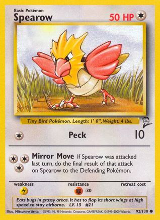 Spearow 092/130 - Base Set 2