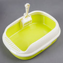 Pet Cat Litter Box With Shovel High-side Polyester Cat Litter Box