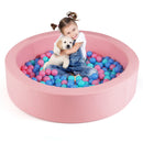 42.5 Inch Round Foam Ball Pits with 25D Sponge Filling and Washable PU Cover for Toddlers
