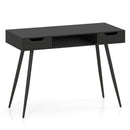 42.5" Mid Century Modern Writing Desk with Metal Leg and Drawers