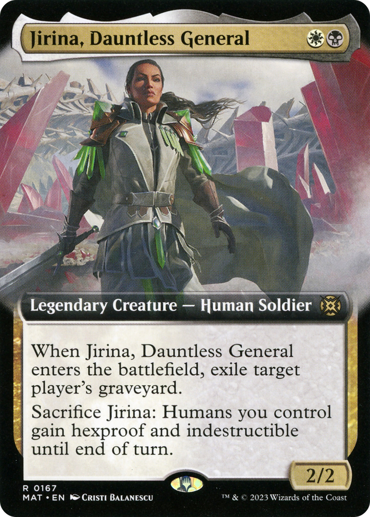 Jirina, Dauntless General (MAT-167) - March of the Machine: The Aftermath: (Extended Art) Foil