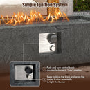 42.5 Inch 50000 BTU Fire Pit Table Set with Stainless Steel Burner