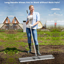 42 x 10 Inch Lawn Leveling Rake with Ergonomic Handle