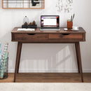 43.5 Inch Computer Desk with 2 Drawers for Small Spaces