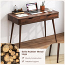 43.5 Inch Computer Desk with 2 Drawers for Small Spaces