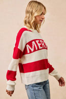 BiBi Christmas Merry Lettering Sweater