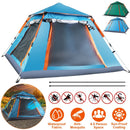 4-5 Person Camping Tent Outdoor Foldable Waterproof Tent with 2 Mosquito Nets Windows Carrying Bag for Hiking Climbing Adventure Fishing