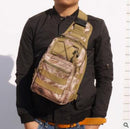Tactical Canvas Camo Chest Bag – Outdoor Sports & Riding Pack