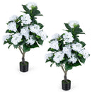 43.5" Artificial Hydrangea Tree 2 Pack