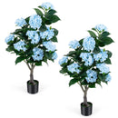 43.5" Artificial Hydrangea Tree 2 Pack
