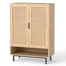 6-Tier Tall Shoe Cabinet with Double Doors - 43 Inch