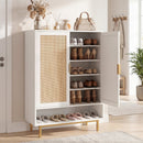 6-Tier Tall Shoe Cabinet with Double Doors - 43 Inch