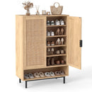 6-Tier Tall Shoe Cabinet with Double Doors - 43 Inch