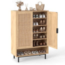 6-Tier Tall Shoe Cabinet with Double Doors - 43 Inch