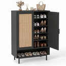 6-Tier Tall Shoe Cabinet with Double Doors - 43 Inch
