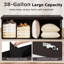 43 Inches Folding Storage Ottoman Bench Foot Rest Stool End of Bed Bench