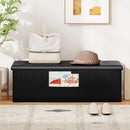 43 Inches Folding Storage Ottoman Bench Foot Rest Stool End of Bed Bench