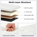 43 Inches Folding Storage Ottoman Bench Foot Rest Stool End of Bed Bench