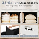43 Inches Folding Storage Ottoman Bench Foot Rest Stool End of Bed Bench