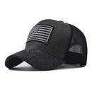 Men's Washed Distressed Embroidered Breathable Hat
