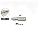 Anti Slip Electric Hex Shank Magnetic Screwdriver Drill Bit Set 6pcs 25mm
