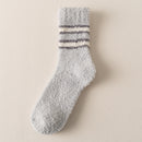 Coral Fleece Mens Mid-calf Warm Sleeping Socks