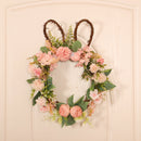 Easter Egg Rabbit Wreath Pendant
