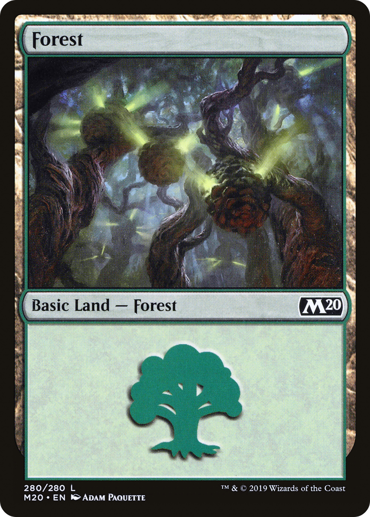Forest (M20-280) - Core Set 2020 Foil