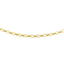 3.2mm 14k Yellow Gold Oval Rolo Bracelet