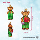 Corduroy Holding Book Ornament