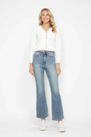 Judy Blue Full Size Tummy Control Back Embroidered Pocketed Bootcut Jeans Plus Size