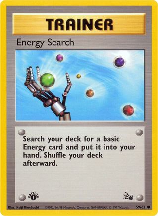 Energy Search 059/62 - Fossil 1st Edition