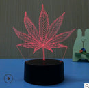 LED 3D Owl Touch Table Lamp Colorful