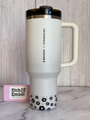 CLEAR BLACK DAISIES Tumbler Boot