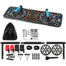Multifunctional Push Up Board Home Strength Training Equipment With 15 Fitness Accessories Pilates Bar Resistance Band Roller Wheel Full Body Workout