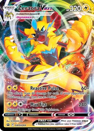 Zeraora VMAX SWSH264/307 - SWSH Sword & Shield Promo Cards Holofoil