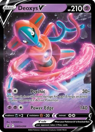 Deoxys V SWSH266/307 - SWSH Sword & Shield Promo Cards Holofoil