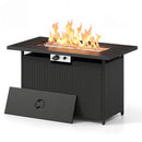 44.5" Propane Fire Pit Table with 50,000 BTU Burner