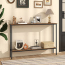 44 Inch Console Table with Shelf with Dual Anti-Tipping Kits