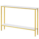 44 Inch Console Table with Shelf with Dual Anti-Tipping Kits