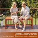 44" Patio Wood Bench Set of