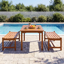 44" Patio Wood Bench Set of