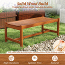 44" Patio Wood Bench Set of