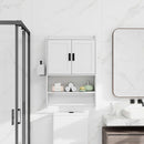 Wall Mounted Bathroom Cabinet with Towel Bar & Toilet Paper Holder