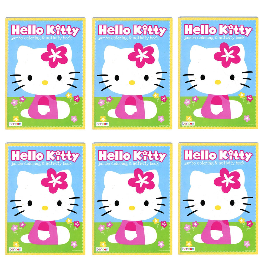 Pack of 6 Sanrio Hello Kitty & Friends Jumbo Coloring & Activity Book