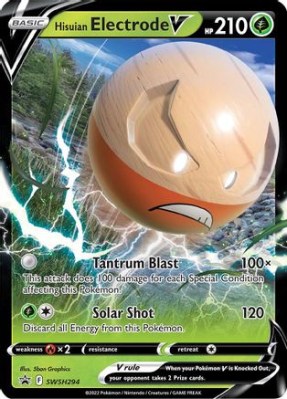Hisuian Electrode V SWSH294/307 - SWSH Sword & Shield Promo Cards Holofoil