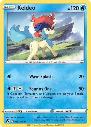 Keldeo 046/195 - SWSH12 Silver Tempest Reverse Holofoil